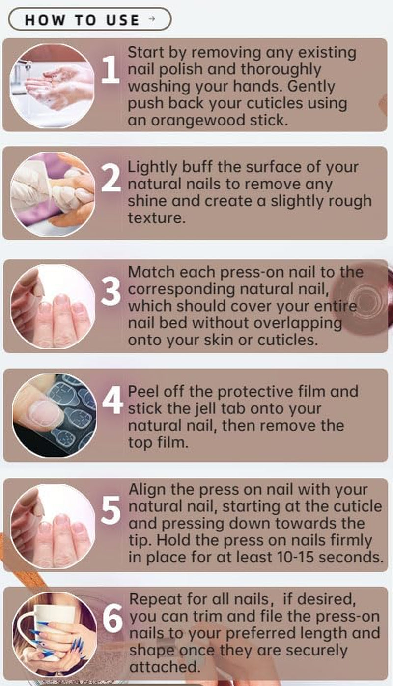 Press on Nails,Long Press on Nails Square,Long Nails,Long Fake Nails,Long Nails Press On,For Prom/Party/Holiday,Gift for Women (Khaki,With Flower and Rhinestones Design)