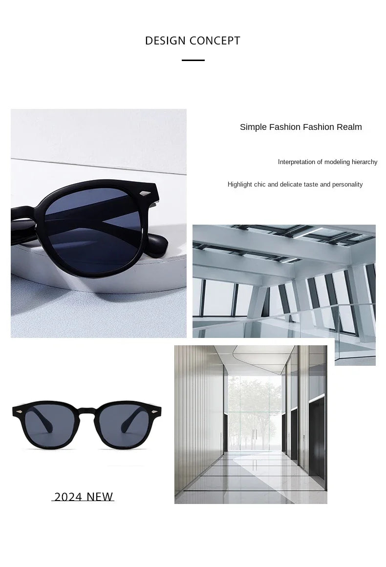2024 New Vintage Rectangle Sunglasses Men Women Luxury Brand Designer Square Sun Glasses Fashion Men Sun Glasses Oculus UV400