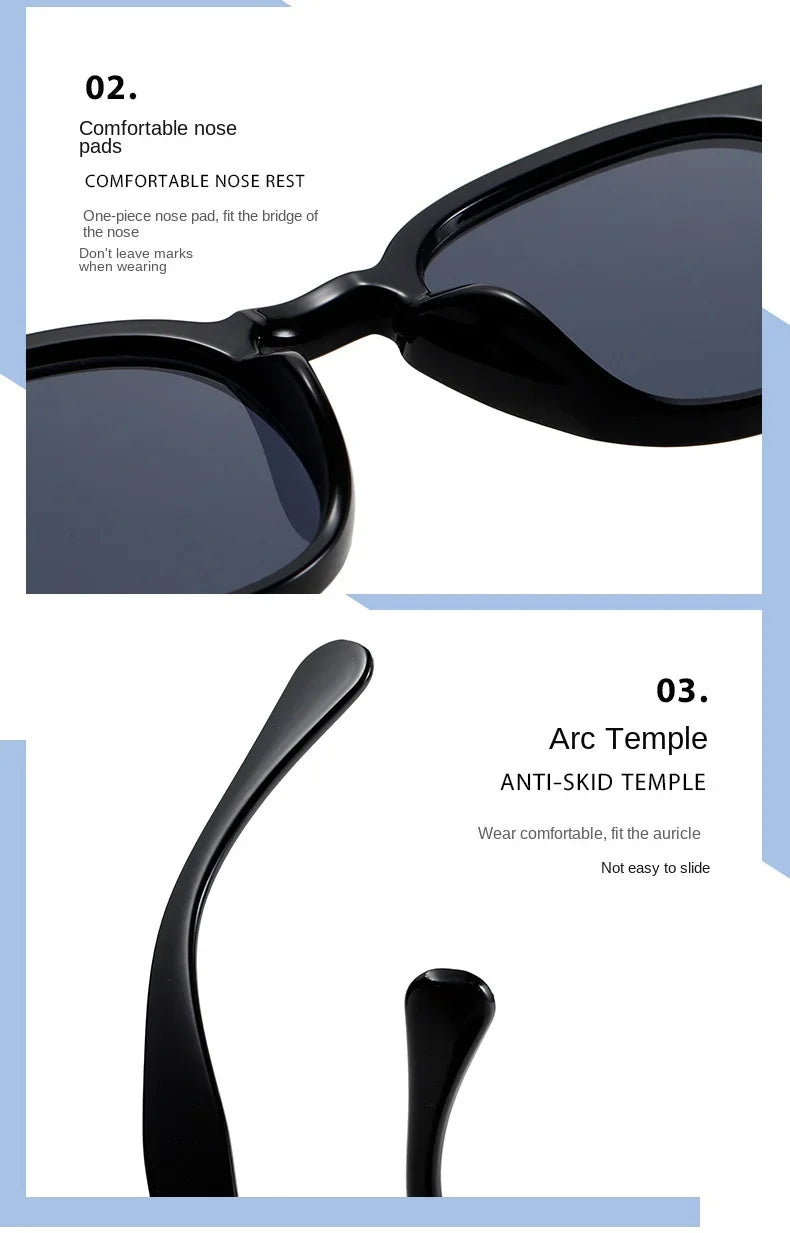 2024 New Vintage Rectangle Sunglasses Men Women Luxury Brand Designer Square Sun Glasses Fashion Men Sun Glasses Oculus UV400