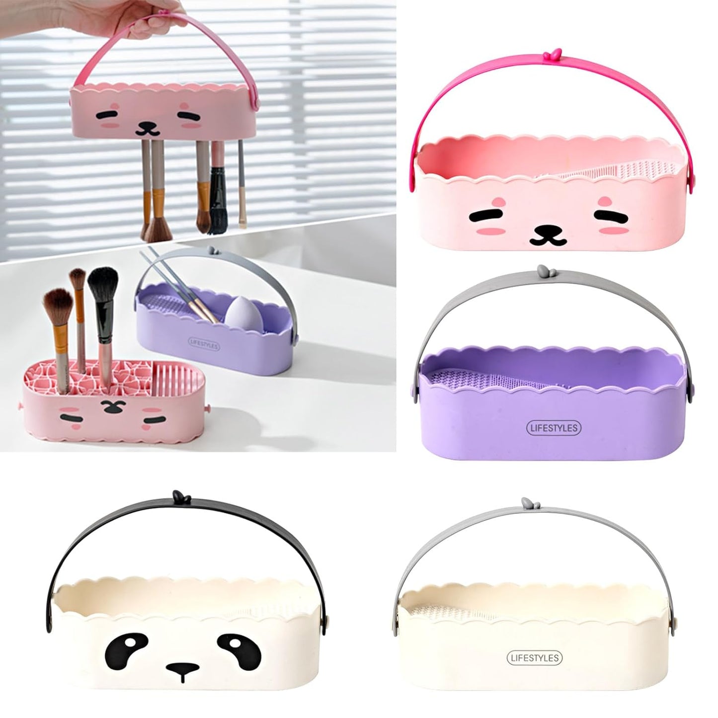 Cosmetic Brushes Makeup Brush Tool Beauty Eggs Cosmetics Storage Box for Beauty Enthusiasts