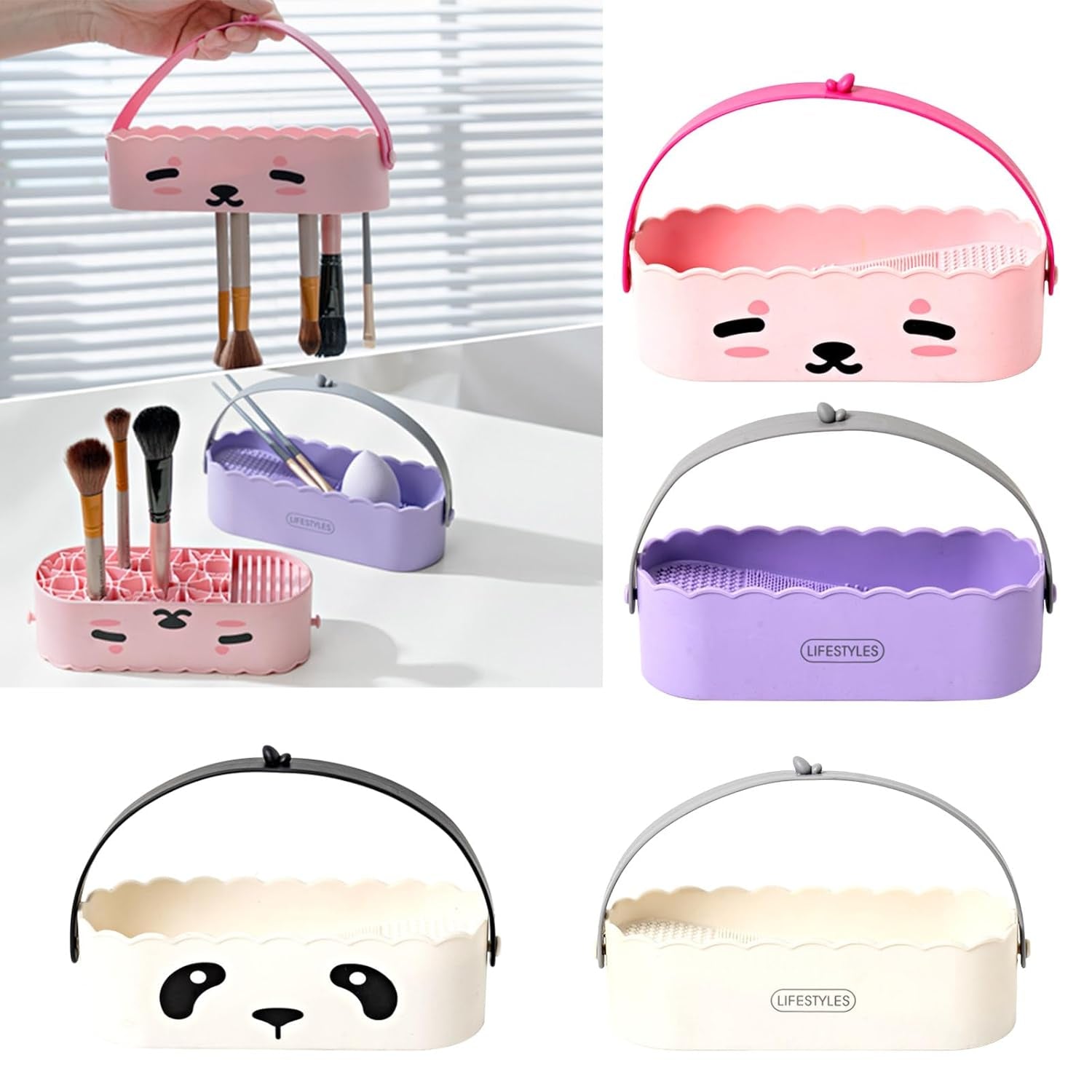 Cosmetic Brushes Makeup Brush Tool Beauty Eggs Cosmetics Storage Box for Beauty Enthusiasts