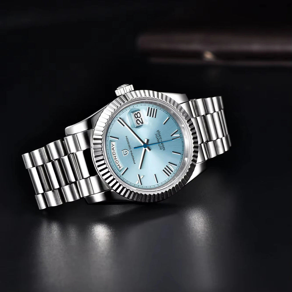 PAGANI DESIGN 2025 New Men's Watches Mechanical Top brand Luxury Automatic Watch For Men AR Sapphire glass Calendar Wrist watch