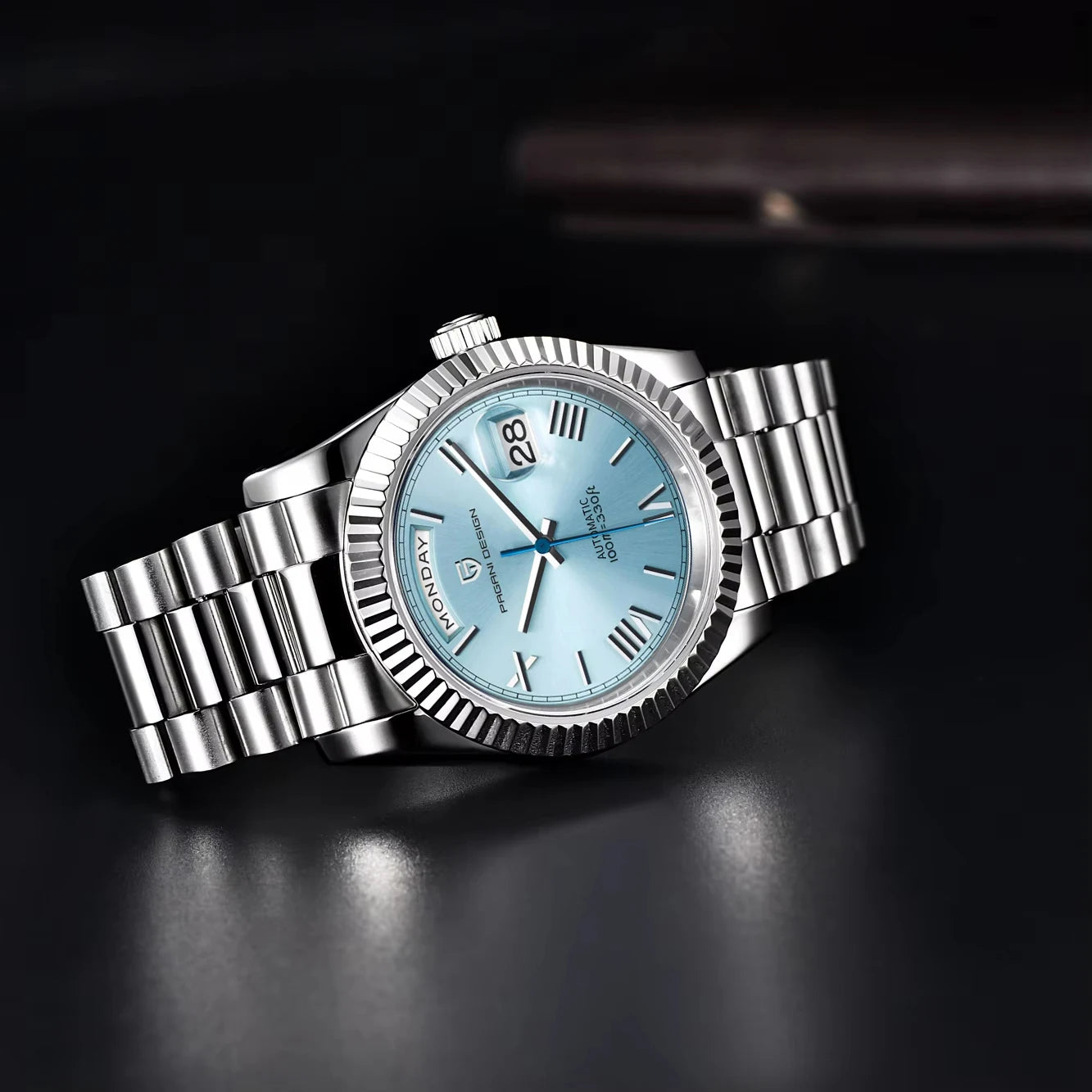 PAGANI DESIGN 2025 New Men's Watches Mechanical Top brand Luxury Automatic Watch For Men AR Sapphire glass Calendar Wrist watch