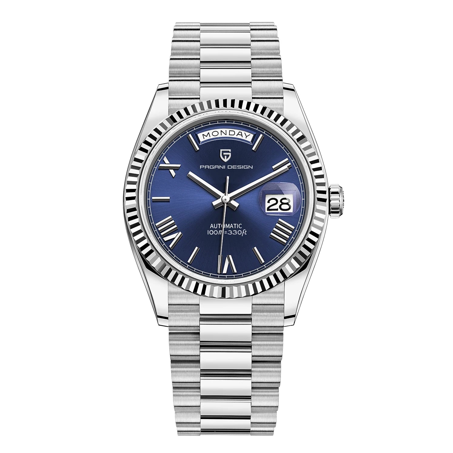 PAGANI DESIGN 2025 New Men's Watches Mechanical Top brand Luxury Automatic Watch For Men AR Sapphire glass Calendar Wrist watch